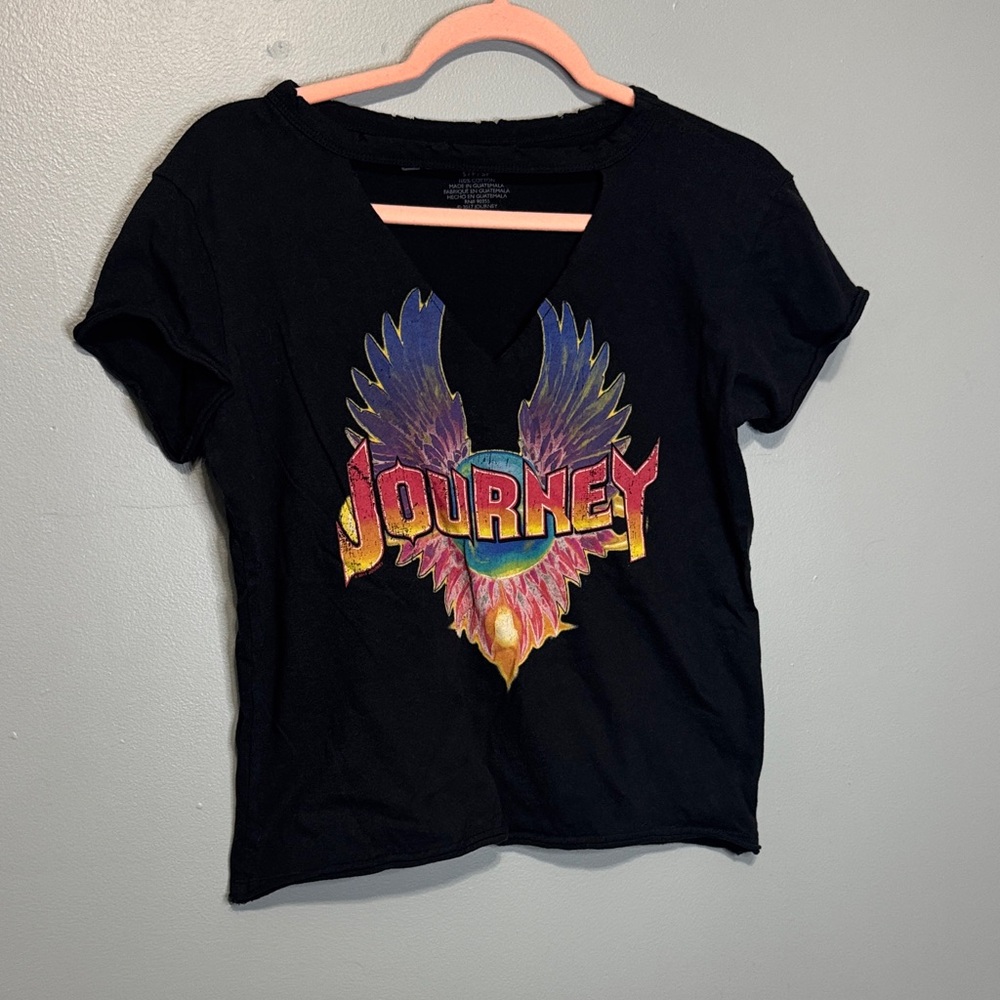 Black‎ Journey Graphic Crop Top